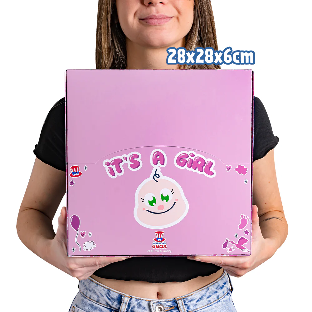 Candy Cube Kit “It’s a girl”, scatoline di caramelle gommose da 50g ideali per il baby shower o nascita (25, 50 o 75 pz) - Image 6